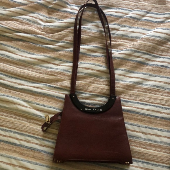 Gian Ferente burgundy purse  (thrifted) - Picture 1 of 7